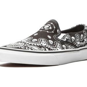Vans Mens Classic Bandana Slip-Ons